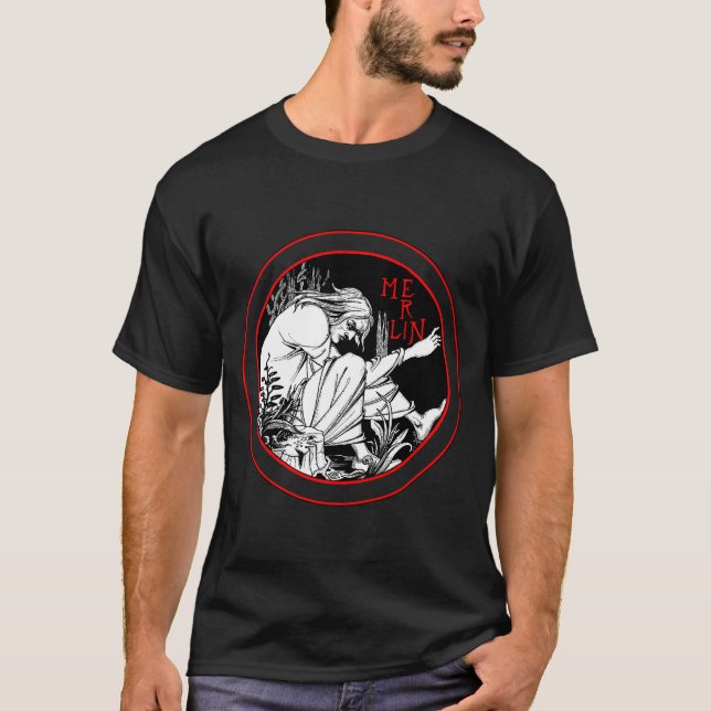 T-shirt Aubrey Beardsley Merlin (Devant)
