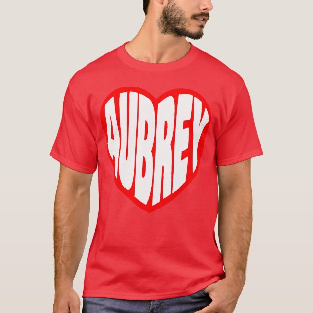 T-shirt Aubrey dans mon cœur rétro (Devant)