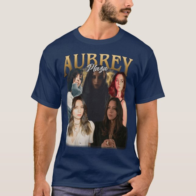 T-shirt Aubrey Plaza Amis vintage (Devant)