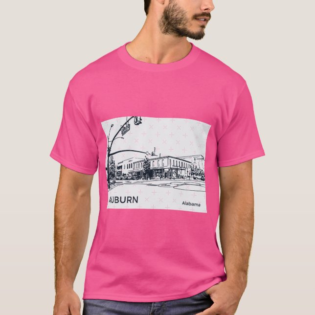 T-shirt Auburn Alabama Grande Taille (Devant)