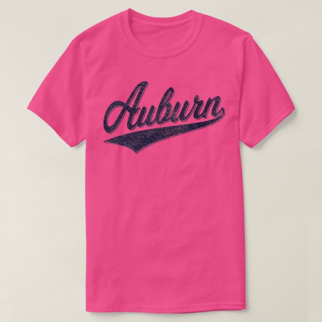 T-SHIRT AUBURN ALABAMA VARSITY SCRIPT SPORTS CLASSIQUES JE (Design devant)