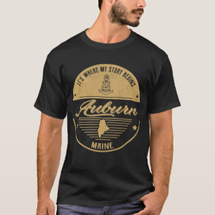 T-shirt Auburn Maine C'est où mon histoire commence
