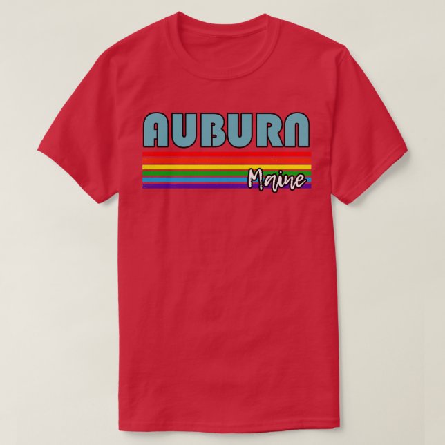 T-shirt Auburn Maine Pride Auburn LGBT Don Soutien LGBTQ (Design devant)