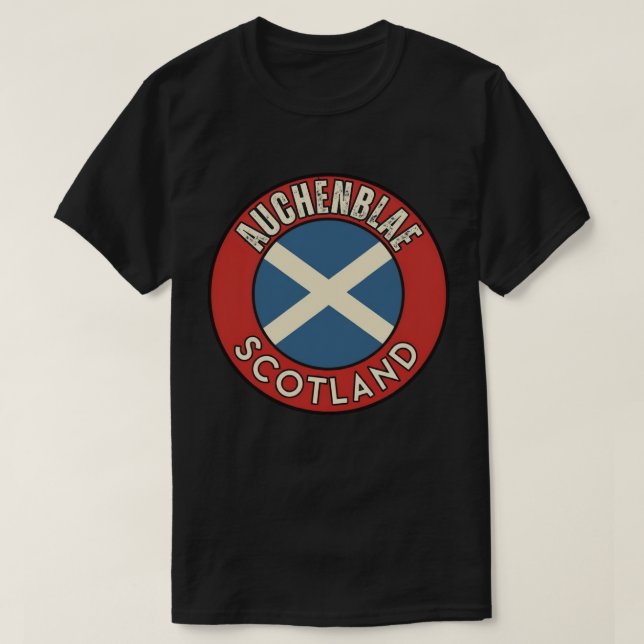 T-shirt Auchenblae, Écosse (Design devant)