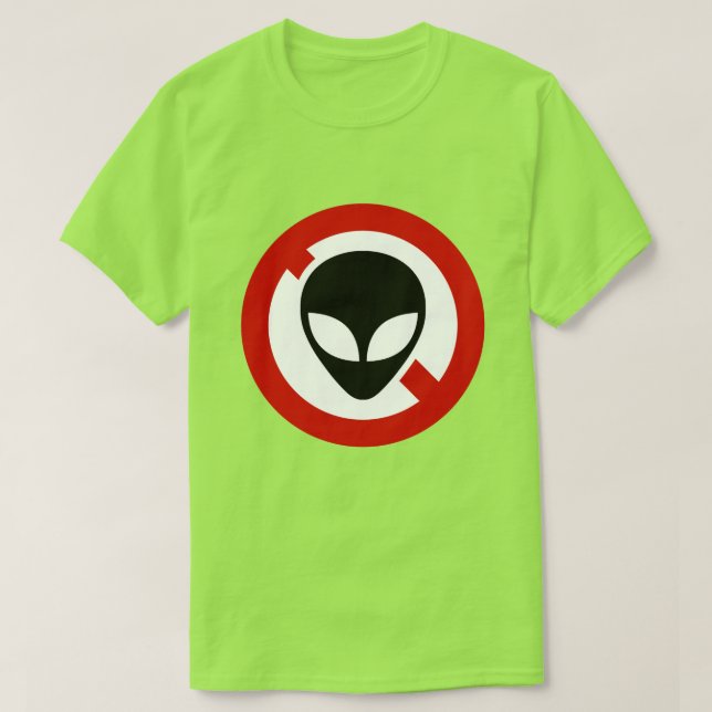 T-SHIRT AUCUN ALIEN (Design devant)