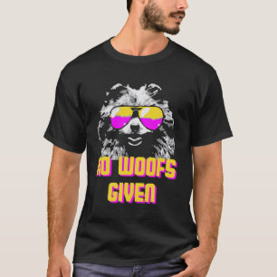 T-shirt Aucun Bois Donné Chien Chien Maman Chien Papa Pome