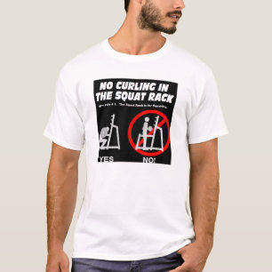 T-shirt Aucun bordage dans le support accroupi