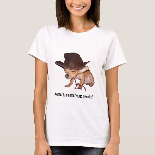 T-shirt Aucun café (Devant)