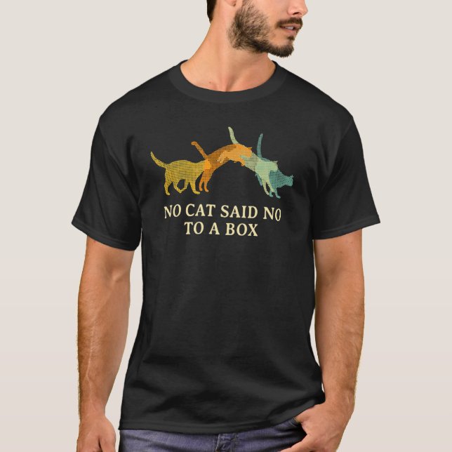 T-shirt Aucun chat n'a dit non à une boîte Chat     Kitten (Devant)