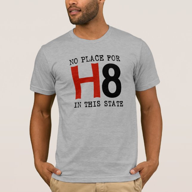 T-shirt Aucun endroit pour H8 (Devant)