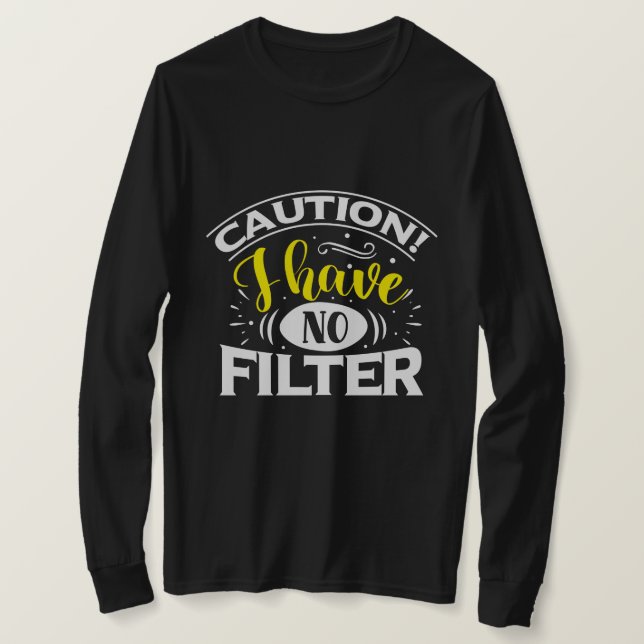 T-shirt Aucun filtre (Design devant)