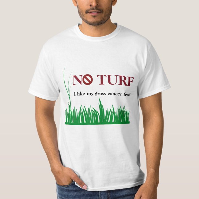 T-shirt Aucun gazon - j'aime mon cancer d'herbe libre ! (Devant)