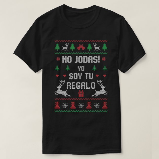 T-shirt Aucun jodas pull moche Premium (Design devant)