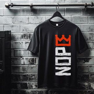 T-shirt Aucun Kings Nope Signe de protestation Texte Verti