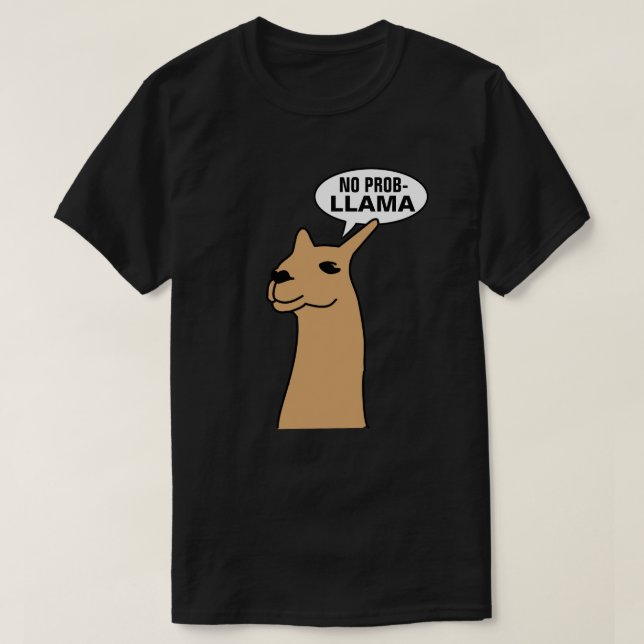 T-shirt Aucun lama de Prob (Design devant)