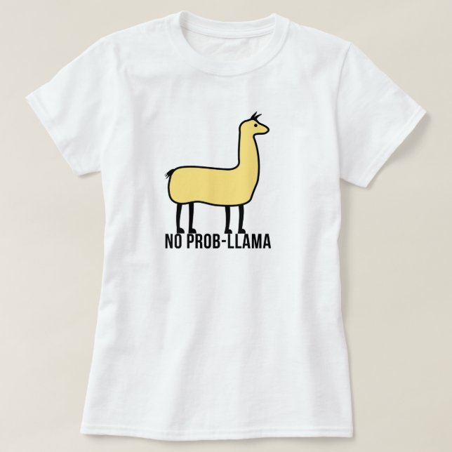 T-shirt Aucun lama de Prob (Design devant)