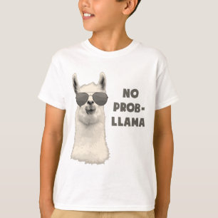 T-shirt Aucun lama de problème