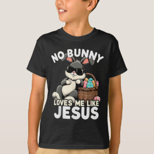 T-shirt Aucun Lapin M'Aime Comme Jésus Egg chrétien de Pâq