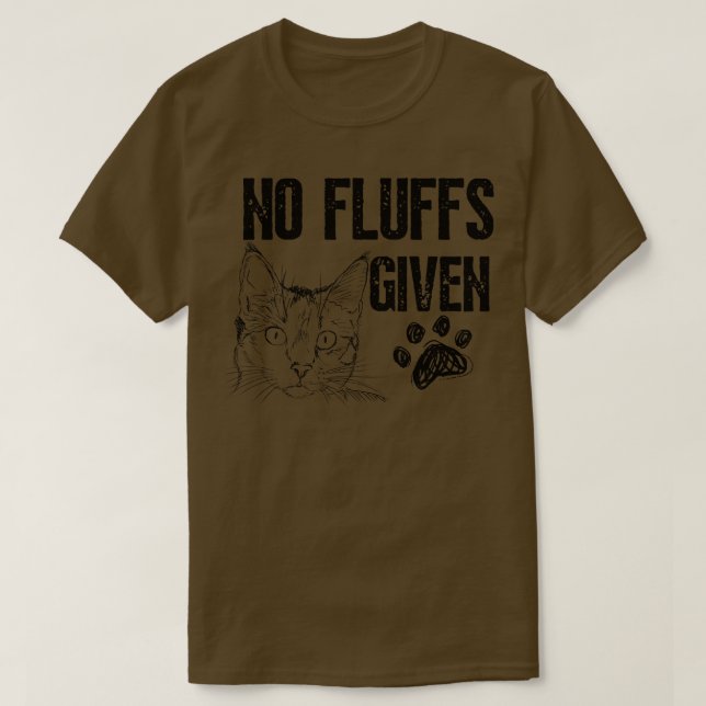 T-shirt Aucun Liquide Donné Cat (Design devant)