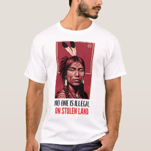 T-shirt Aucun n'est illégal sur une terre volée Droit auto
