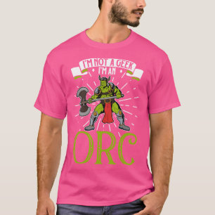 T-shirt Aucun Orc de personnage de jeu de rôle geek D20