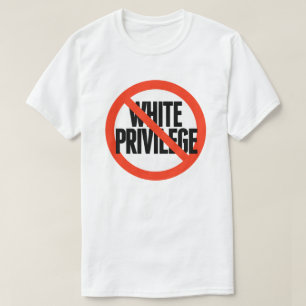 T-shirt Aucun privilège blanc