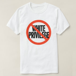 T-shirt Aucun privilège blanc