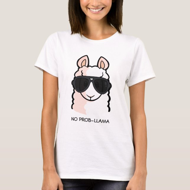 T-shirt Aucun Prob-Lama (Devant)