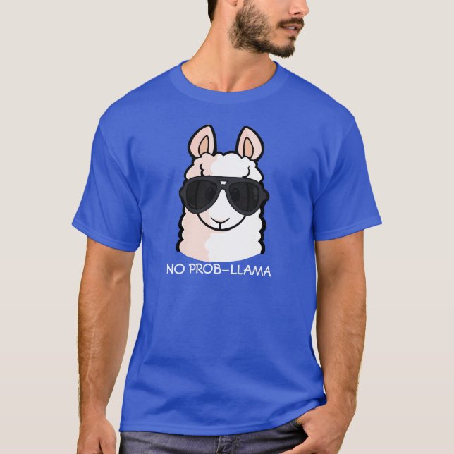T-shirt Aucun Prob-Lama (Devant)