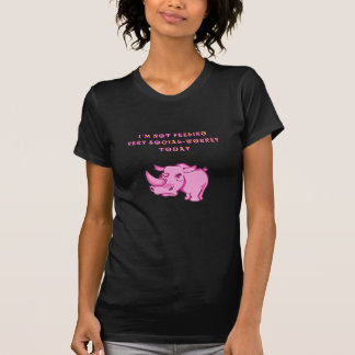 T-shirt aucun rhinocéros social de workey