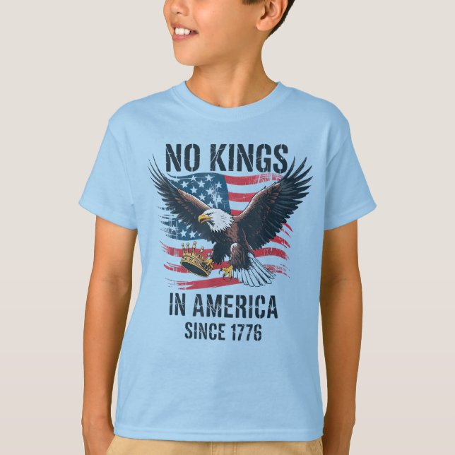 T-shirt Aucun Rois En Amérique Depuis 1776 Aucun Rois (Devant)
