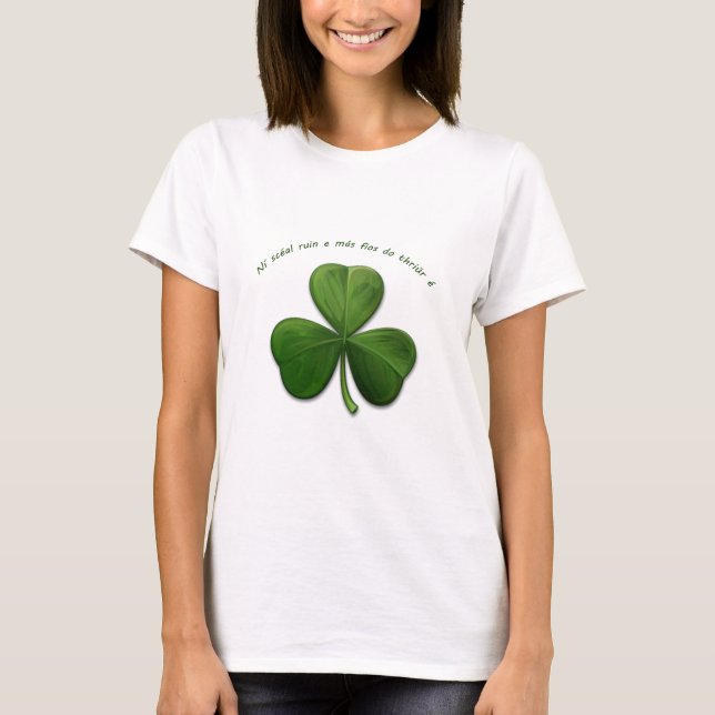 T-shirt Aucun Secret est connu par 3 personnes. Old Irish  (Devant)