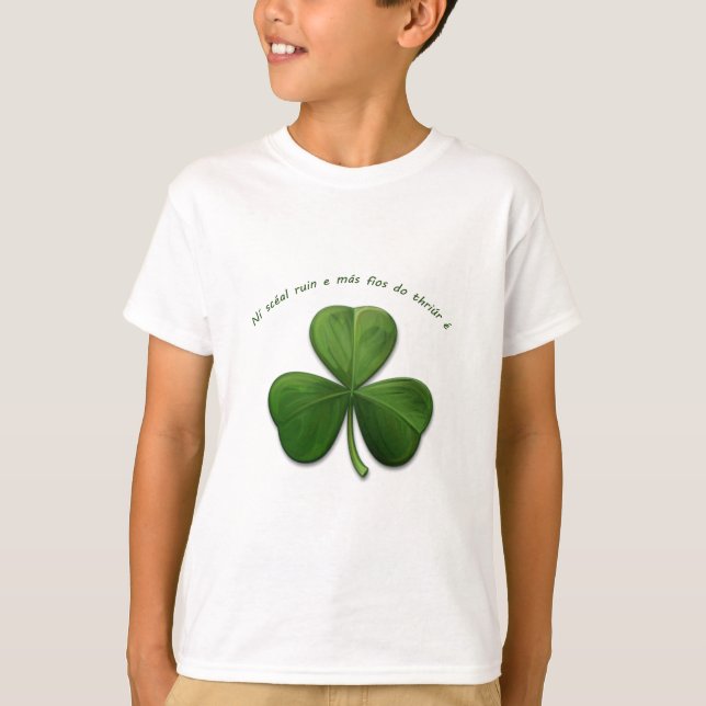 T-shirt Aucun Secret est connu par 3 personnes. Old Irish  (Devant)