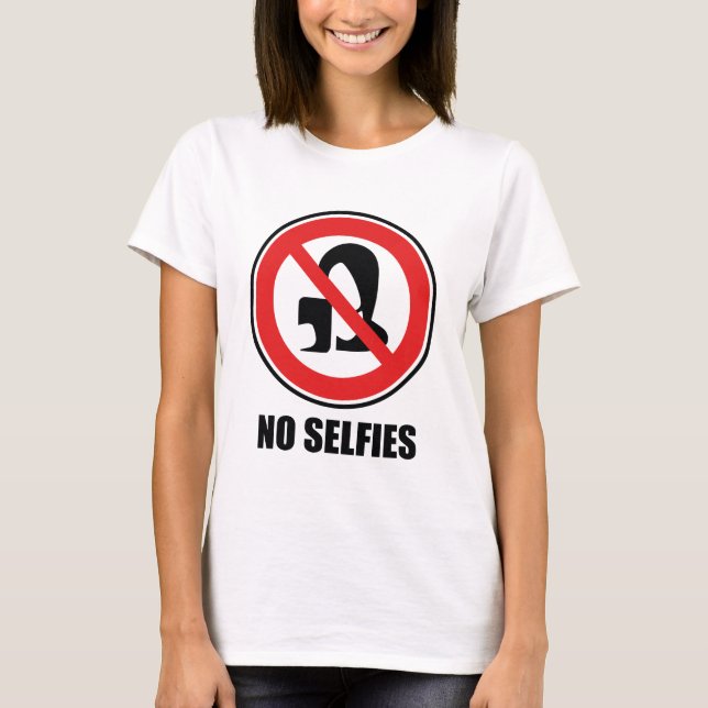 T-shirt Aucun Selfies (Devant)