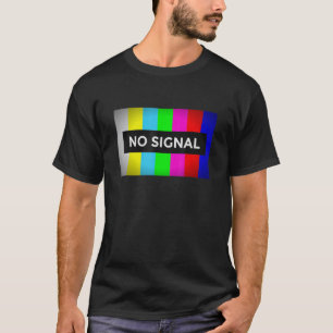 T-shirt Aucun signal Retro Nerd Test TV