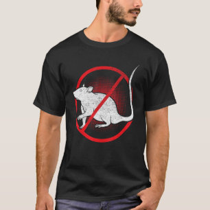 T-shirt Aucun signe de rat Exterminateur Contrôle animal P