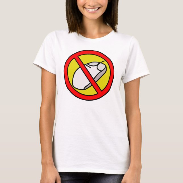 T-SHIRT AUCUN SIGNE DE SOURIS D'ORDINATEUR (Devant)