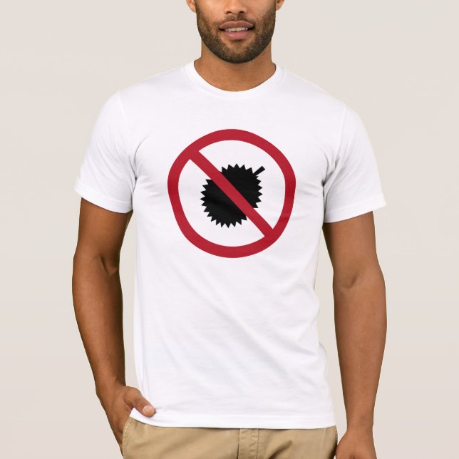 T-shirt Aucun signe des durians (1), Singapour (Devant)