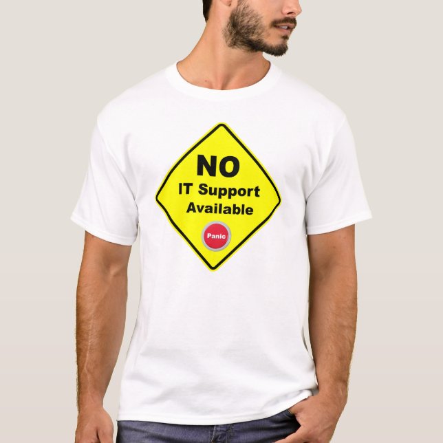 T-shirt Aucun support informatique disponible Panneau d'av (Devant)