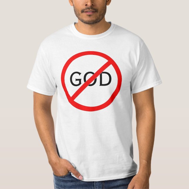T-shirt Aucun symbole de Dieu (Devant)