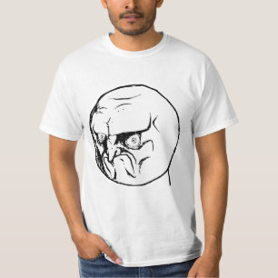 T-shirt Aucun visage fâché Rageface Meme de rage comique