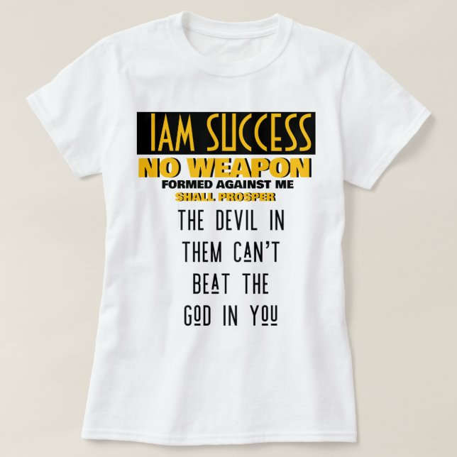T-SHIRT AUCUNE ARME (Design devant)