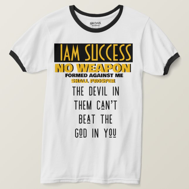 T-SHIRT AUCUNE ARME (Design devant)