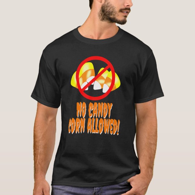 T-shirt Aucune Corne De Bonbons Autorisée (Devant)