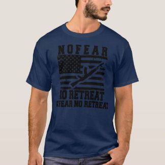 T-shirt aucune crainte aucune retraite aucune crainte aucu