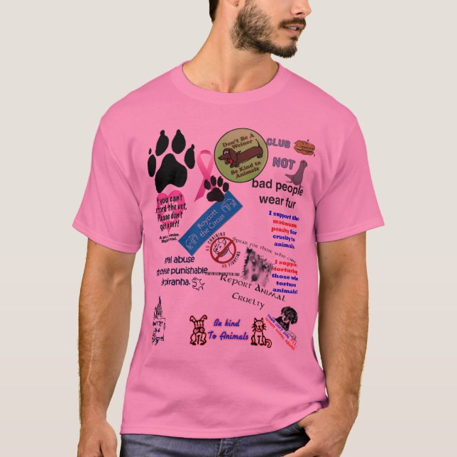 T-shirt aucune cruauté animale (Devant)