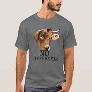 T-shirt Aucune différence Pro Vegan Végétarien Végéta
