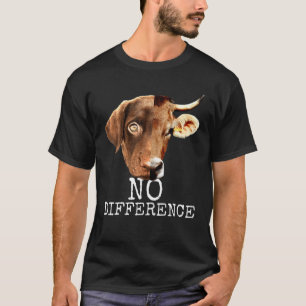 T-shirt Aucune différence Pro Vegan Végétarien Végétarien