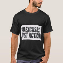 AUCUNE EXCUSE, JUSTE L'ACTION – Typographie Motiva