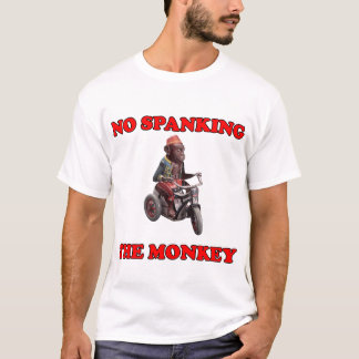 T-shirt Aucune fessée le singe